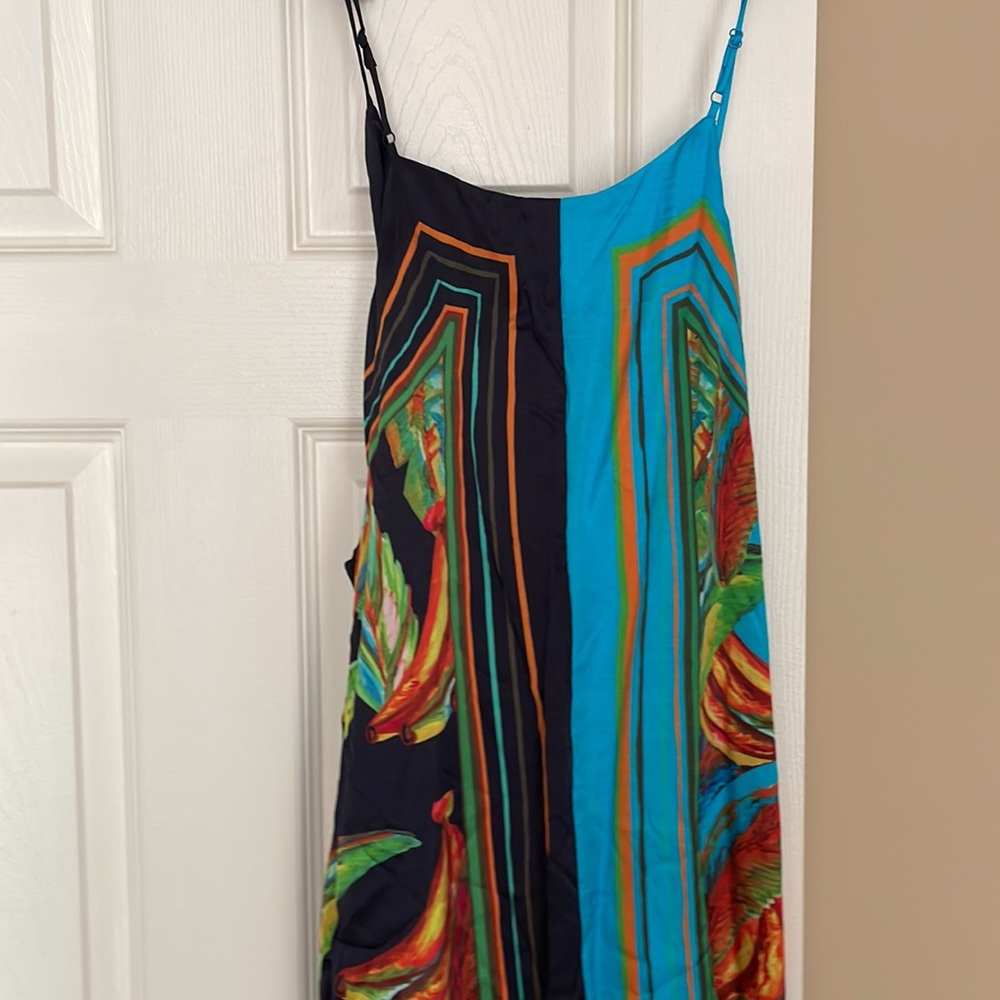 Farm Rio Mixed Banana Mini Wrap Dress - Picture 10 of 12